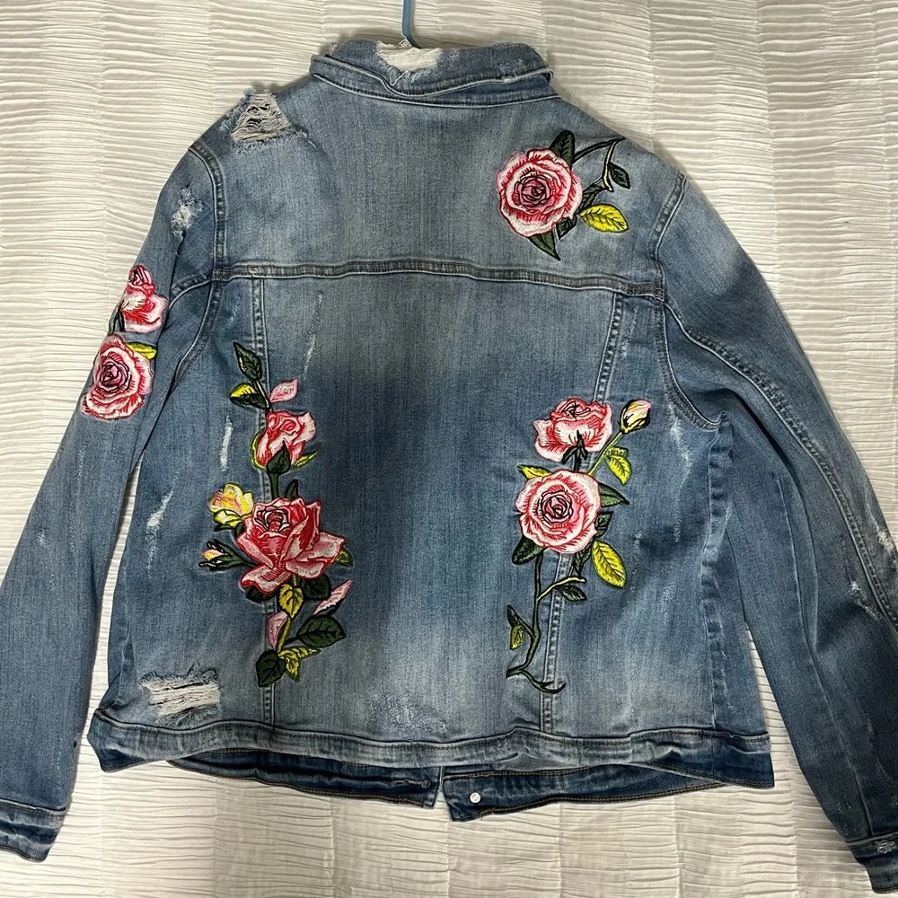 Embroidered Denim Jacket - Picture 2 of 2